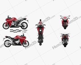 Honda VFR1200F 2015 Motorcycle clipart