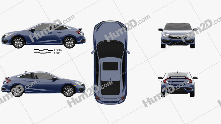 Honda Civic coupe 2016 PNG Clipart