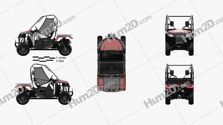 Honda Pioneer 500 2016 clipart