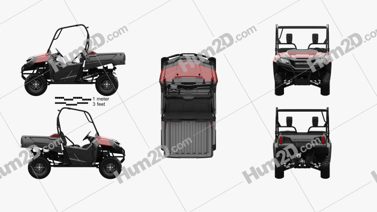 Honda Pioneer 700-2 2016 clipart