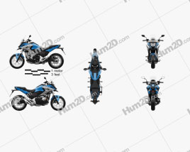 Honda NC750X 2016 Motorcycle clipart