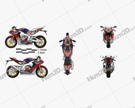 Honda CBR1000RR 2017 Motorrad clipart