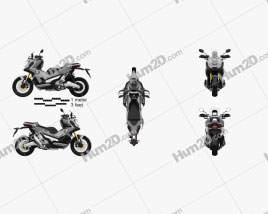 Honda X-ADV 2017 Motorrad clipart