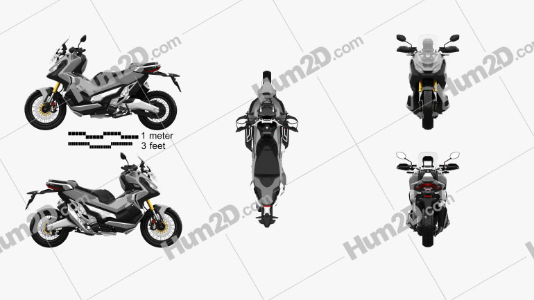 Honda X-ADV 2017 Motorcycle clipart