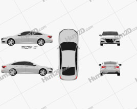 Honda Accord LX US-spec sedan 2018 car clipart