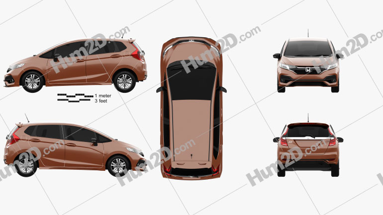 Honda Fit Rs Jp Spec 17 Clipart Download Vehicles Clipart Images And Blueprints In Png Psd