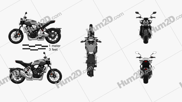Honda CB1000R 2018 Motorcycle clipart