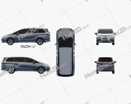 Honda Odyssey J EXV 2018 clipart