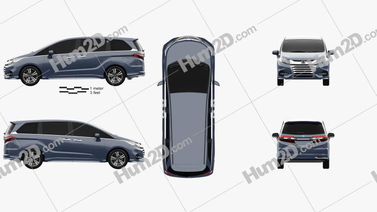 Honda Odyssey J EXV 2018 clipart