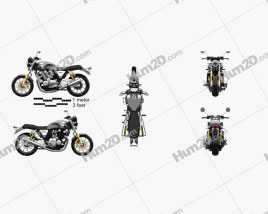 Honda CB1100RS 2018 Moto clipart