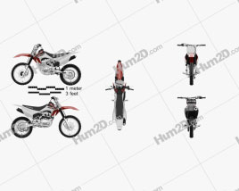 Honda CRF150F 2018 Motorrad clipart