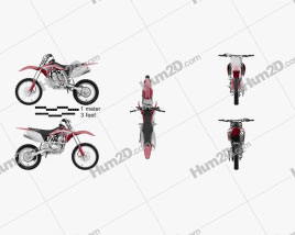 Honda CRF150R 2018 Moto clipart