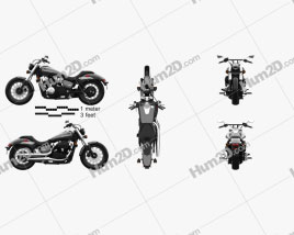 Honda Shadow Phantom 2018 Motorrad clipart