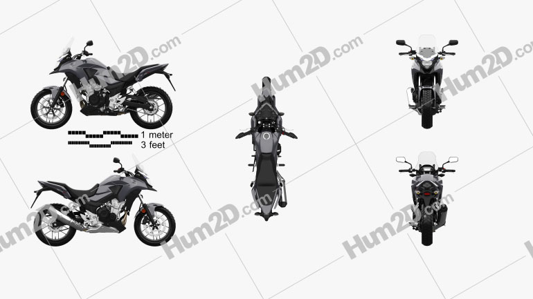 Honda CB500X 2018 Motorrad clipart
