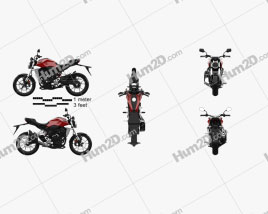 Honda CB300R 2018 Motorcycle clipart