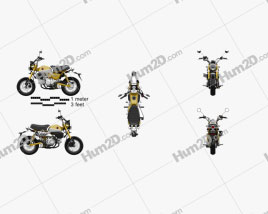 Honda Monkey 125 2019 Motorcycle clipart