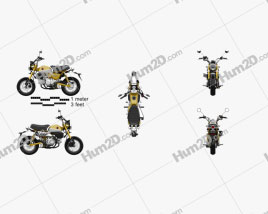 Honda Monkey 125 2019 Motorrad clipart