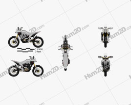 Honda CB125X 2018 Motorcycle clipart