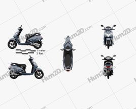 Honda Activa 125 2019 Motorcycle clipart