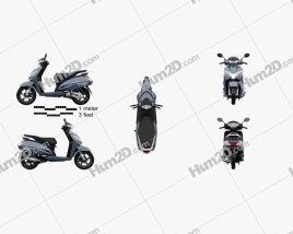 Honda Activa 125 2019 Motorrad clipart