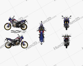 Honda CRF1000L Africa Twin ABS 2019 Motorcycle clipart