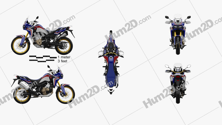 Honda CRF1000L Africa Twin ABS 2019 PNG Clipart