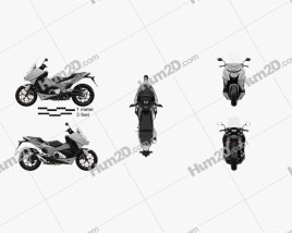 Honda NC750D INTEGRA ABS DCT 2019 Motorcycle clipart