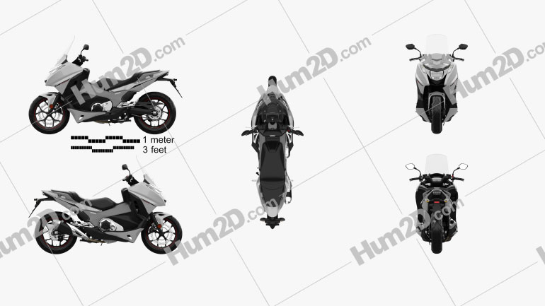 Honda NC750D INTEGRA ABS DCT 2019 Motorcycle clipart
