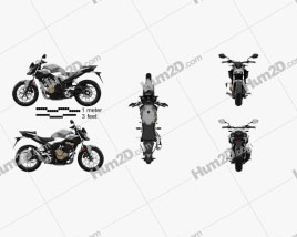 Honda CB500F 2019 Motorcycle clipart