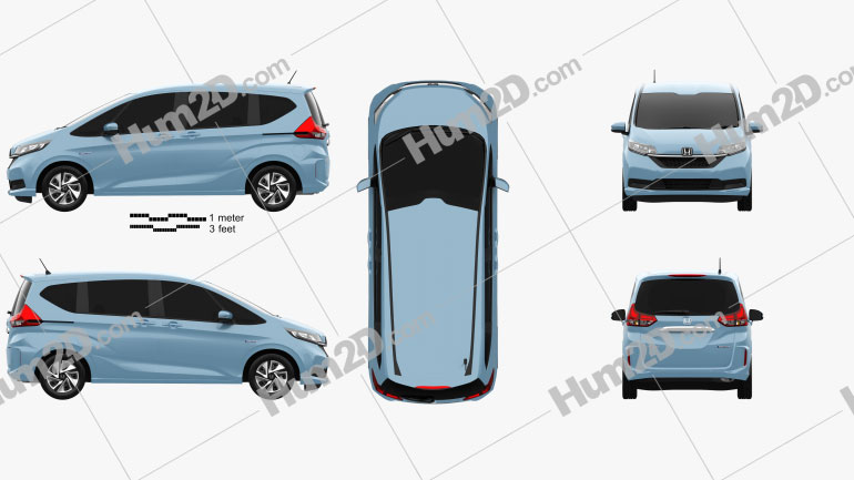 Honda Freed Hybrid 2019 clipart