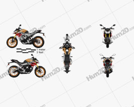 Honda CB190R 2020 Motorcycle clipart