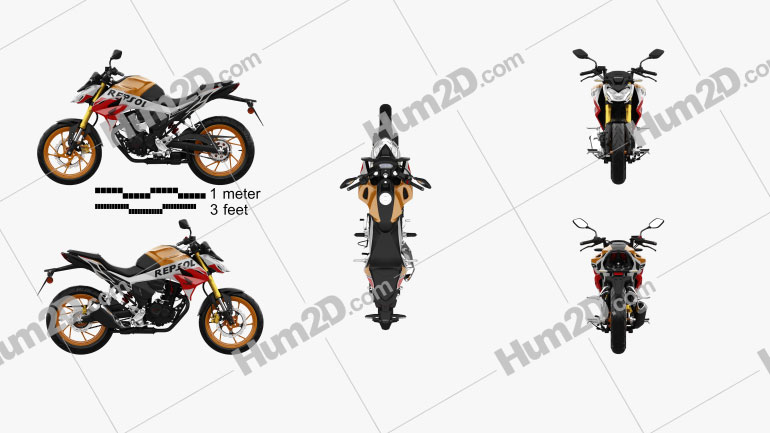 Honda CB190R 2020 Motorcycle clipart