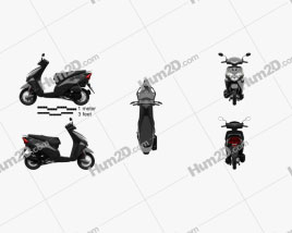 Honda Dio 2020 Motorrad clipart