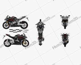 Honda CBR250RR 2020 Moto clipart