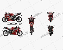 Honda CBR500R ABS 2020 Motorcycle clipart