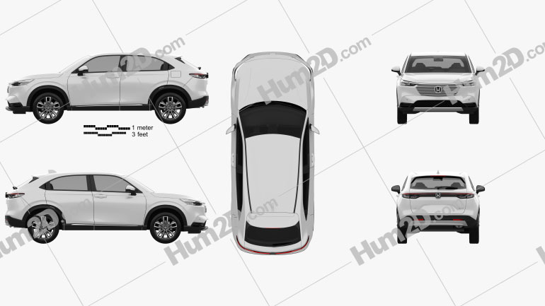 Honda HR-V e-HEV 2022 car clipart