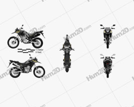 Honda XRE300 ABS 2022 Motorcycle clipart