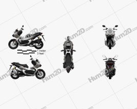 Honda ADV 150 2021 Moto clipart