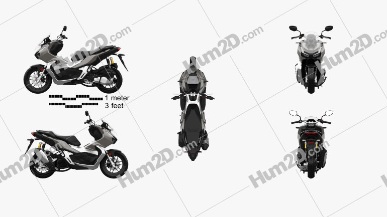 Honda Adv 150 21 Clipart And Blueprint Download Vehicles Clip Art Images In Png Psd