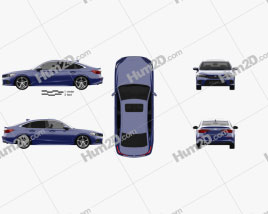 Honda Civic Touring US-spec sedan 2022 car clipart