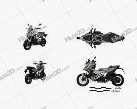 Honda X-ADV 750 2021 Motorcycle clipart