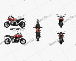 Honda NC750X 2021 Motorcycle clipart