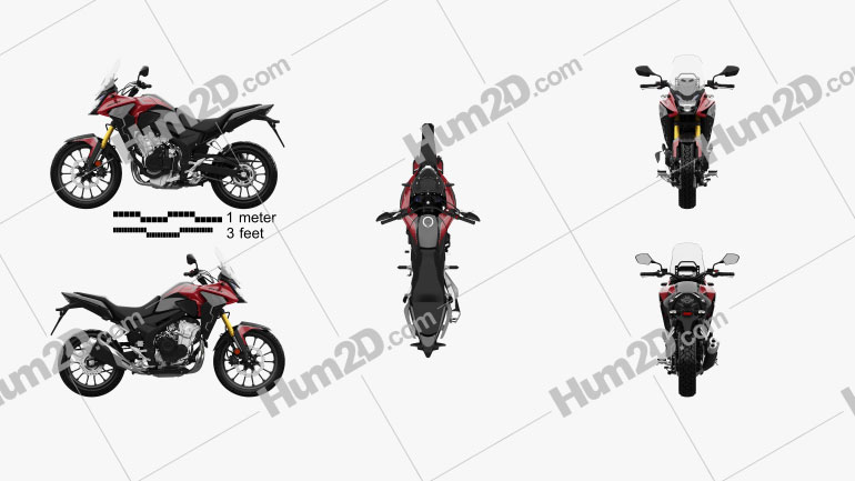 Honda CB500X 2022 Motorrad clipart