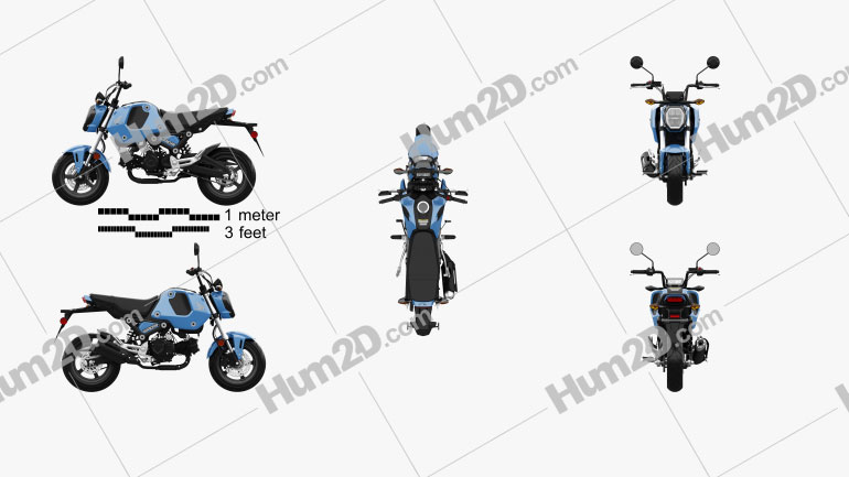 Honda Grom 2021 Motorcycle clipart