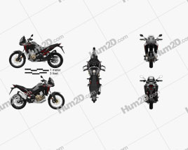 Honda CRF1100L Africa Twin 2021 Motorcycle clipart