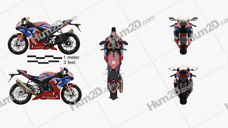 Honda CBR1000RR-R SP 2021 Motorcycle clipart