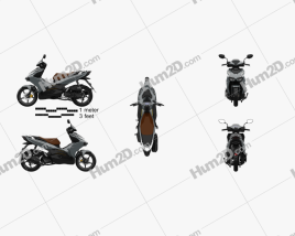 Honda AirBlade 150 2020 Motorcycle clipart