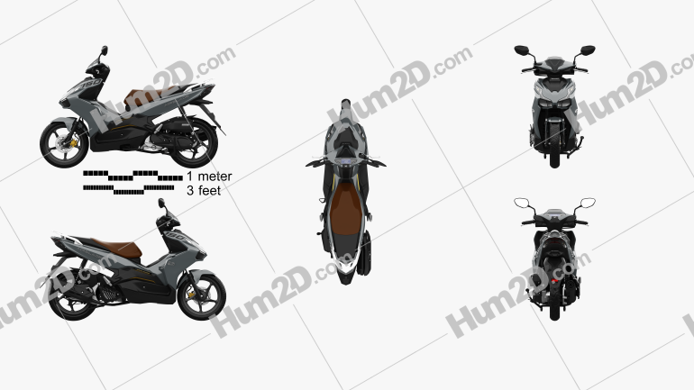 Honda AirBlade 150 2020 Motorcycle clipart