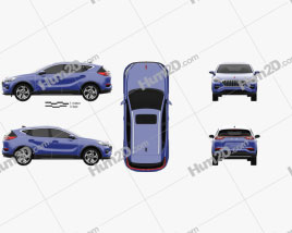 Hongqi E-HS3 2019 car clipart