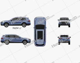 Hongqi HS7 2020 car clipart